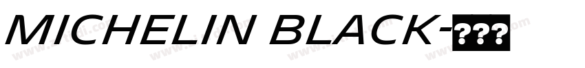 Michelin Black字体转换